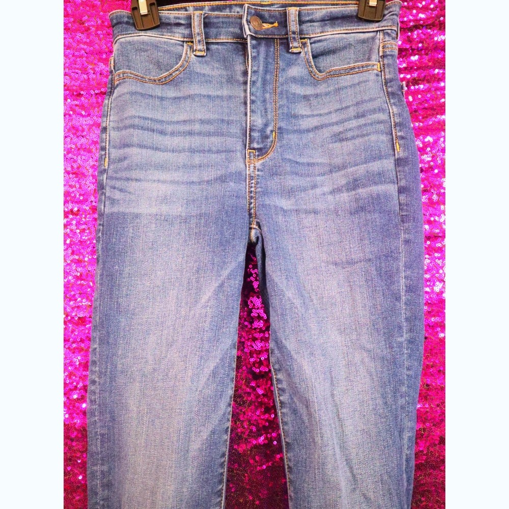Blue Highest Rise Jegging 00 Short American Eagle Women Ne(x)t Level Stretch